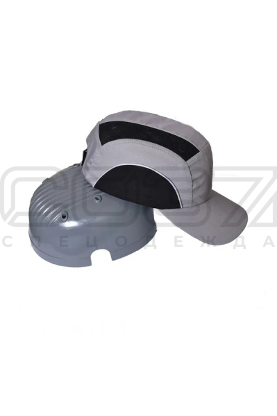 Кепка защитная Каскетка Люкс с СОП цв.серый