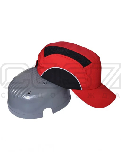 Кепка защитная Каскетка Люкс с СОП цв.красный 1